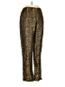Willi Smith Animal Print Gold Dress Pants Size 6 - photo 1