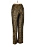 Willi Smith Animal Print Gold Dress Pants Size 6 - photo 2