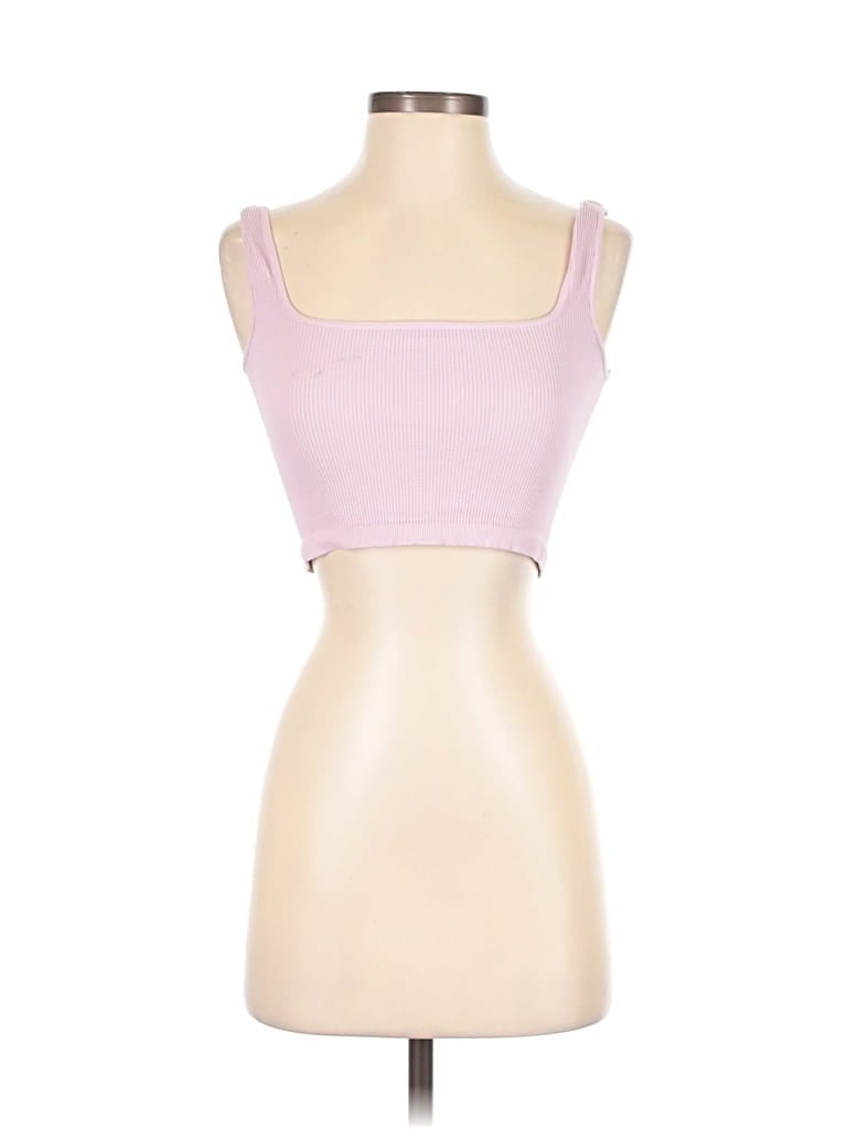 Pre-owned Fp Movement Tank Top Pink Strapless Neckline Tops