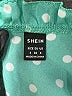 Shein Polka Dots Teal Long Sleeve Blouse Size 4 - photo 7