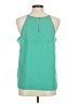 Elle 100% Polyester Green Sleeveless Blouse Size M - photo 2