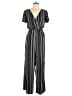 B.O.G Collective 100% Polyester Stripes Black Jumpsuit Size M - photo 1