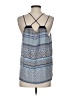 Ramy Brook Blue Tan Sleeveless Silk Top Size S - photo 2