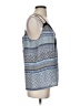 Ramy Brook Blue Tan Sleeveless Silk Top Size S - photo 4