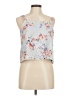 Sugar Lips 100% Polyester Silver Sleeveless Blouse Size M - photo 1