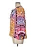 Hale Bob Print Orange Purple 3/4 Sleeve Blouse Size L - photo 5