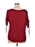 Perseption Concept Burgundy Short Sleeve Top Size XL - photo 2