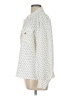 Ann Taylor 100% Polyester Polka Dots Ivory Long Sleeve Blouse Size L - photo 5
