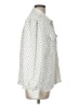 Ann Taylor 100% Polyester Polka Dots Ivory Long Sleeve Blouse Size L - photo 4