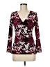 Ruby Ribbon Camo Burgundy Long Sleeve Blouse Size M - photo 1