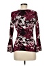 Ruby Ribbon Camo Burgundy Long Sleeve Blouse Size M - photo 2