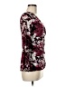 Ruby Ribbon Camo Burgundy Long Sleeve Blouse Size M - photo 4