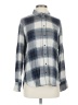 Treasure & Bond Plaid Silver Long Sleeve Button-Down Shirt Size S - photo 1
