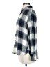Treasure & Bond Plaid Silver Long Sleeve Button-Down Shirt Size S - photo 5