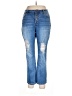 Suzanne Betro Hearts Blue Jeans Size 14 - photo 1