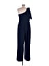 Dress the Population Solid Blue Jumpsuit Size XL - photo 2