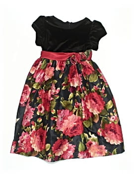 jayne copeland christmas dresses Jayne Copeland Girls 5 Christmas Dress Black Velvet Red Green Plaid Long Sleeve