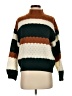 Blu Pepper 100% Polyester Color Block Brown Turtleneck Sweater Size S - photo 1