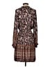 Current Air 100% Polyester Paisley Brown Casual Dress Size XS - photo 2