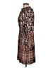 Current Air 100% Polyester Paisley Brown Casual Dress Size XS - photo 5