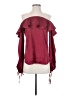Unbranded Burgundy 3/4 Sleeve Blouse Size S - photo 1