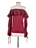 Unbranded Burgundy 3/4 Sleeve Blouse Size S - photo 2