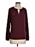 MICHAEL Michael Kors Burgundy Long Sleeve Blouse Size S - photo 1