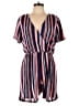 Paris Sunday 100% Polyester Stripes Blue Romper Size M - photo 1
