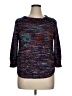 Kim Rogers Tweed Blue Pullover Sweater Size XL - photo 1