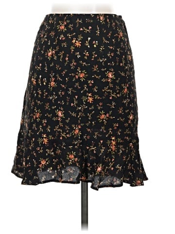 Madewell Flounce-Hem Mini Slip Skirt in Fresh Sprigs (view 2)