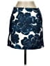 J.Crew 100% Cotton Print Blue Formal Skirt Size 0 - photo 1