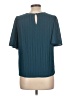 Beacon 100% Polyester Teal Short Sleeve Blouse Size 10 - photo 2