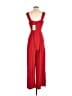 Entro Solid Red Jumpsuit Size S - photo 2