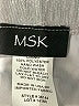MSK 100% Polyester Chevron-herringbone Silver Casual Pants Size S - photo 7