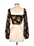 Shein 100% Polyester Gold Long Sleeve Blouse Size 2 - photo 2