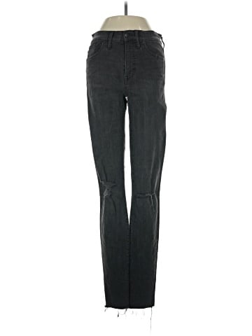 Madewell Taller 9" Mid-Rise Skinny Jeans in Black Sea (view 1)