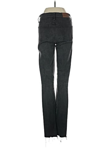 Madewell Taller 9" Mid-Rise Skinny Jeans in Black Sea (view 2)