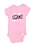 Gerber 100% Cotton Graphic Pink Short Sleeve Onesie Size 0-3 mo - photo 1
