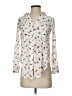 Maeve 100% Rayon Floral Ivory 3/4 Sleeve Blouse Size XXS - photo 1