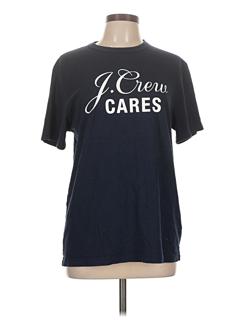 Pre-owned Jcrew Short Sleeve T-shirt In Black