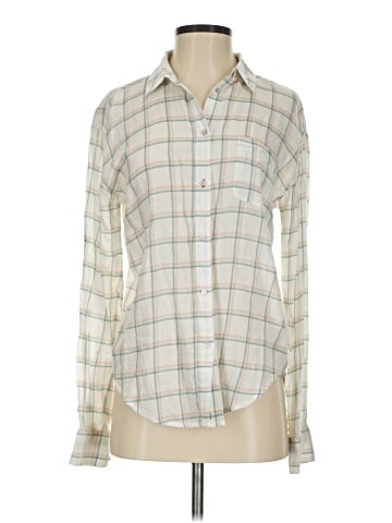 Elizabeth and James Long Sleeve Button-Down Shirt (view 1)