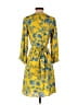 CAbi 100% Polyester Print Yellow Casual Dress Size XS - photo 2