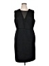 C established 1946 100% Polyester Chevron-herringbone Black Cocktail Dress Size 16 - photo 1