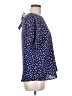 Papermoon 100% Polyester Stars Blue Short Sleeve Blouse Size M - photo 4
