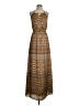Cremieux Paisley Brown Casual Dress Size XS - photo 1