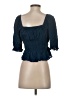 Nine Britton 100% Rayon Blue 3/4 Sleeve Top Size S - photo 2
