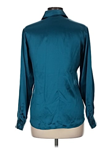 Rafaella Long Sleeve Silk Top (view 2)