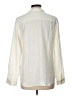 Ann Taylor 100% Polyester Color Block Ivory Long Sleeve Blouse Size L - photo 2