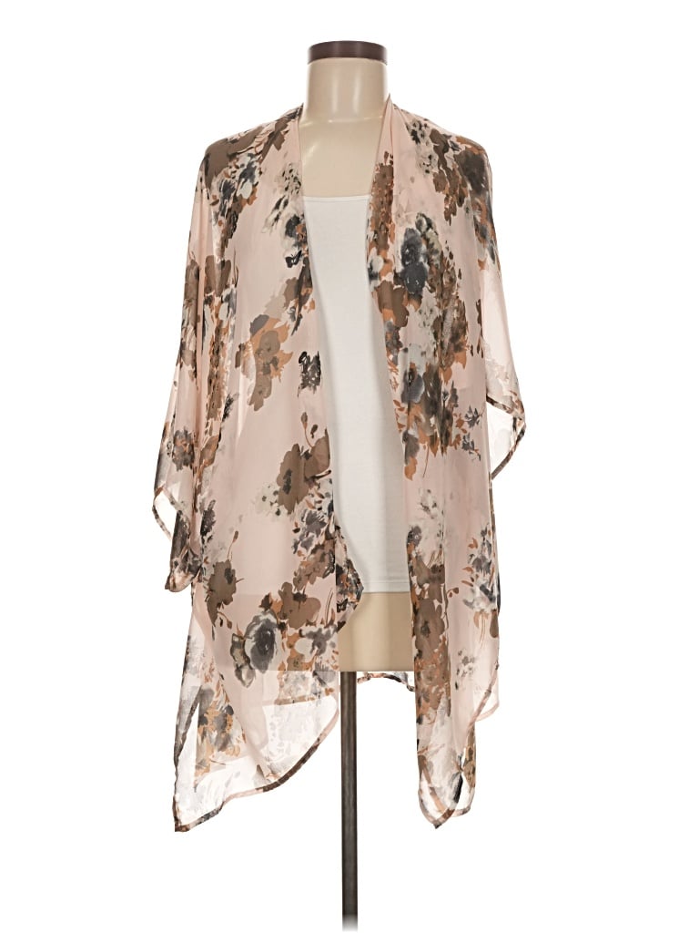 Pre-owned Audrey 3+1 Kimono In Tan