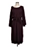 Max Studio Solid Burgundy Casual Dress Size L - photo 1